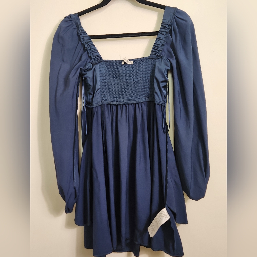 Abercrombie & Fitch Women's Mini Blue Dress Size (XS).   D07 - Picture 4 of 16